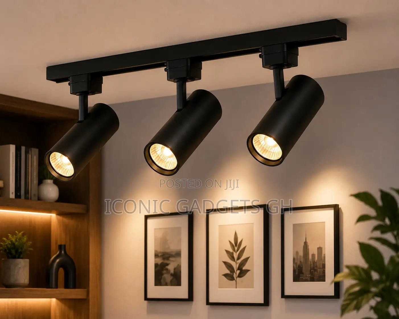 Modern Ceiling Track Light – 3 Spotlights