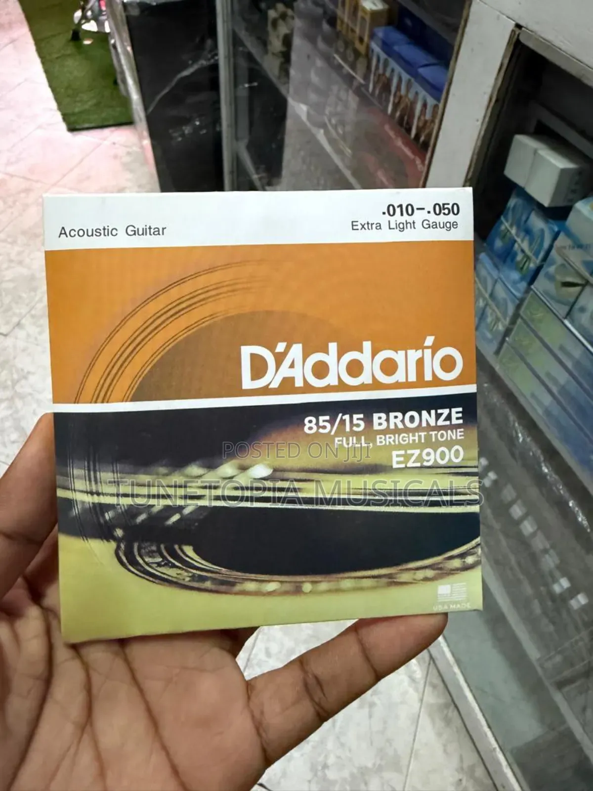d'Addario Ez900 85/15 Bronze Acoustic Guitar Strings.