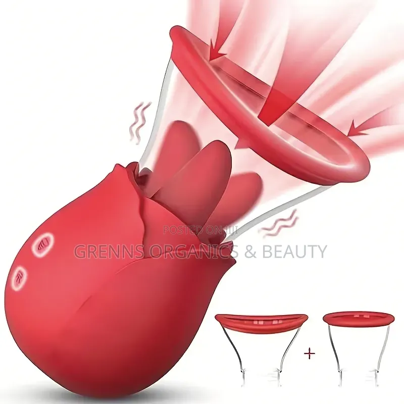 Red Rose 3in1 Vacuum Suction Licking Vibrator