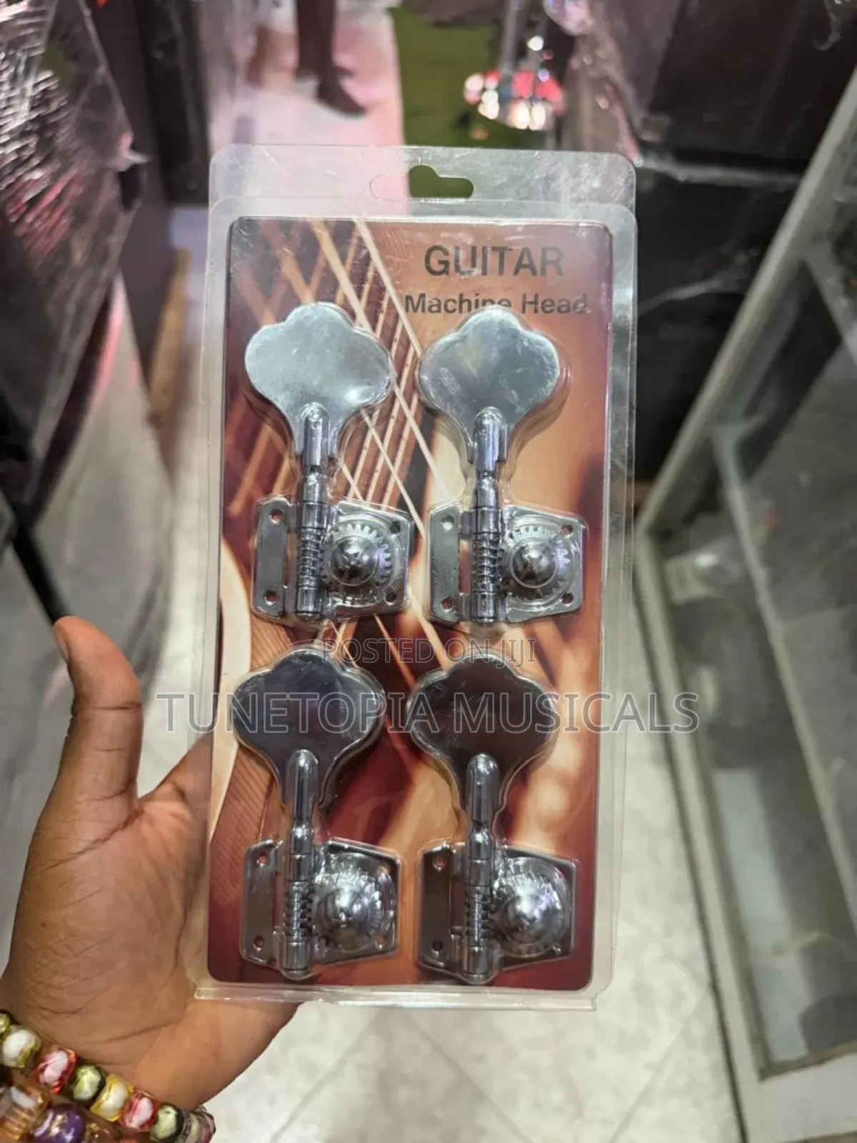 Open-Gear Bass Guitar Tuning Pegs (Machine Heads or Tuning Keys)