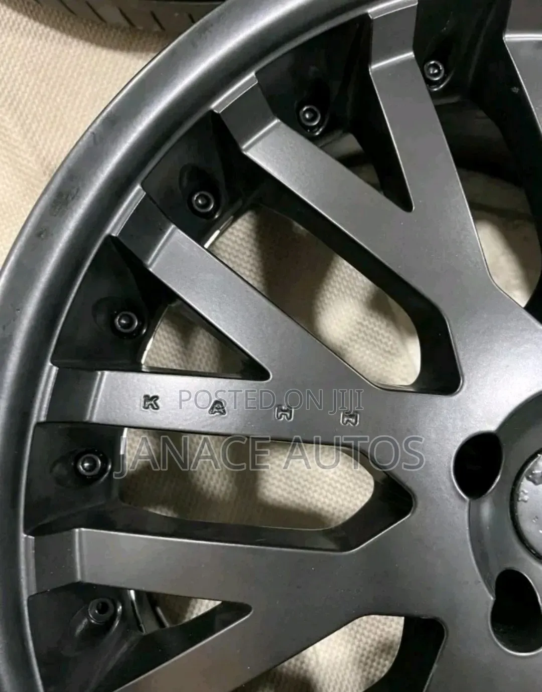 4x Project Kahn Rs Staggered Alloy Wheels Matt Black - 20" 9j 11j