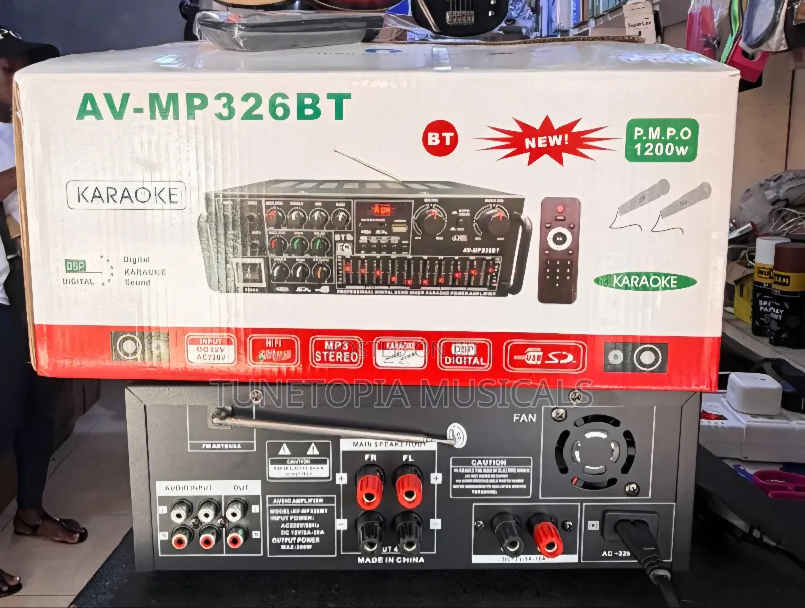 Teli Av-Mp326bt Profesional Digital Echo Mixer Karaoke Power Amplifier