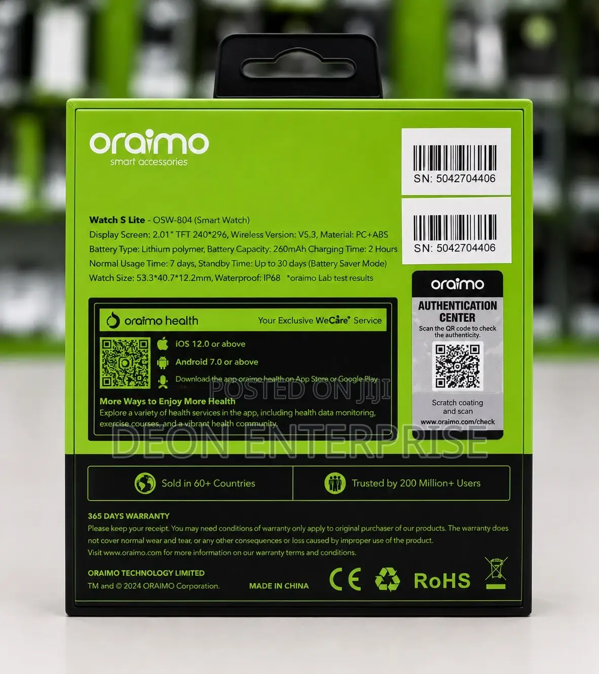 Oraimo Watch 5 Lite