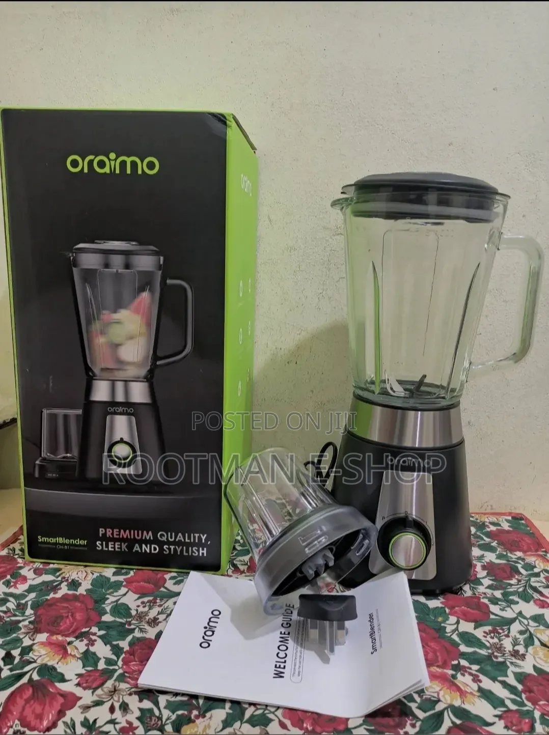 Ice Crushing Oraimo Smart Blender (Glass Jar)