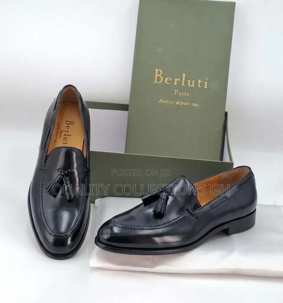 Berluti Black Leather Shoe