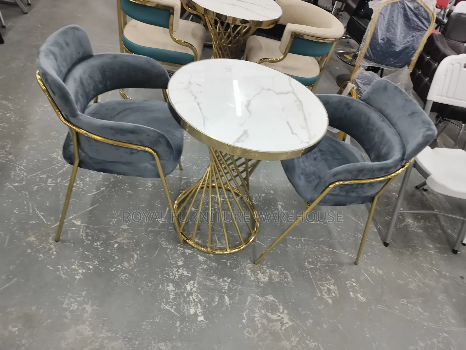 The Imperial Velvet 2 Seater Dining Set