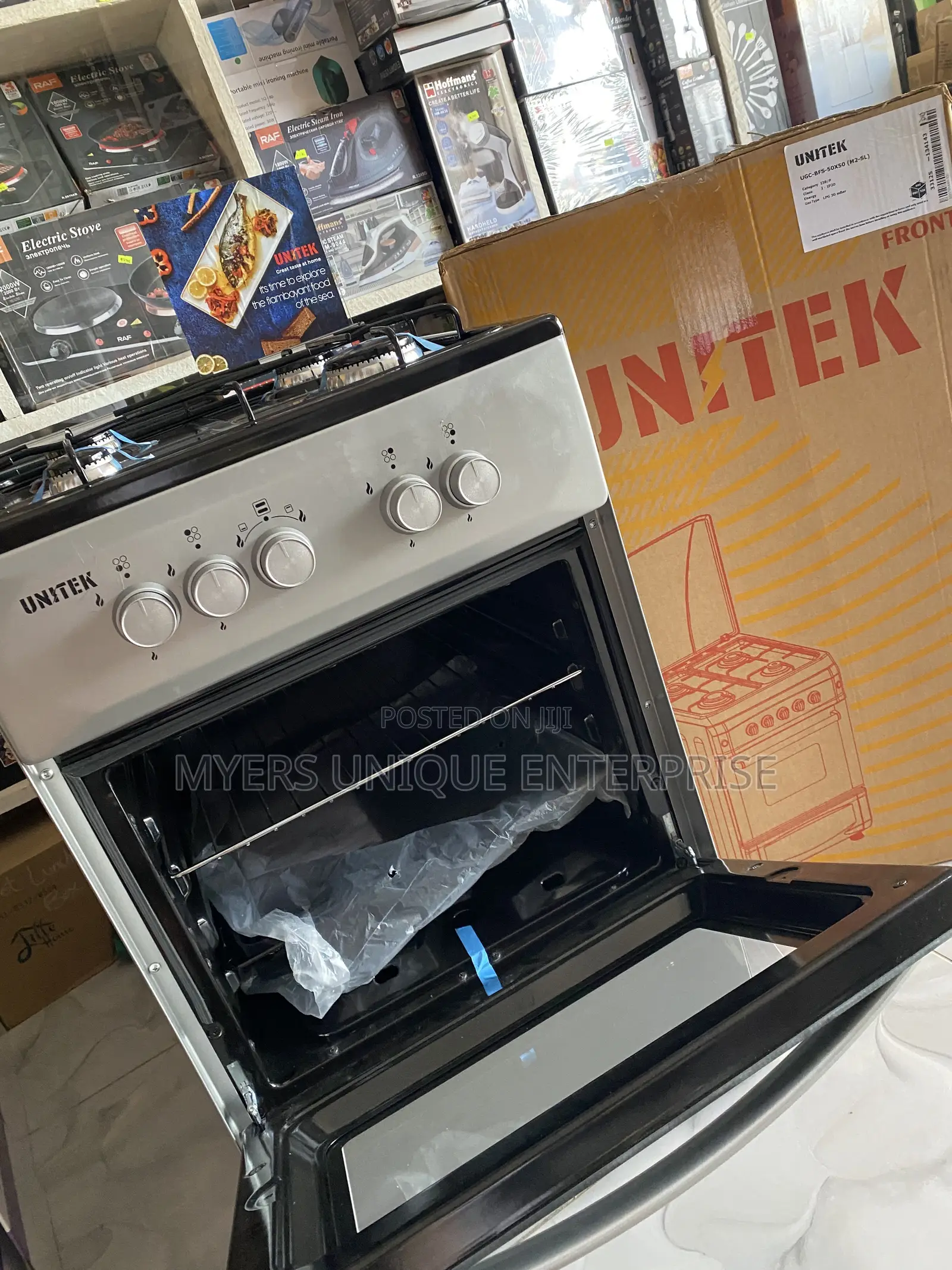 Unitek 4 Burners Gas Stove + Oven