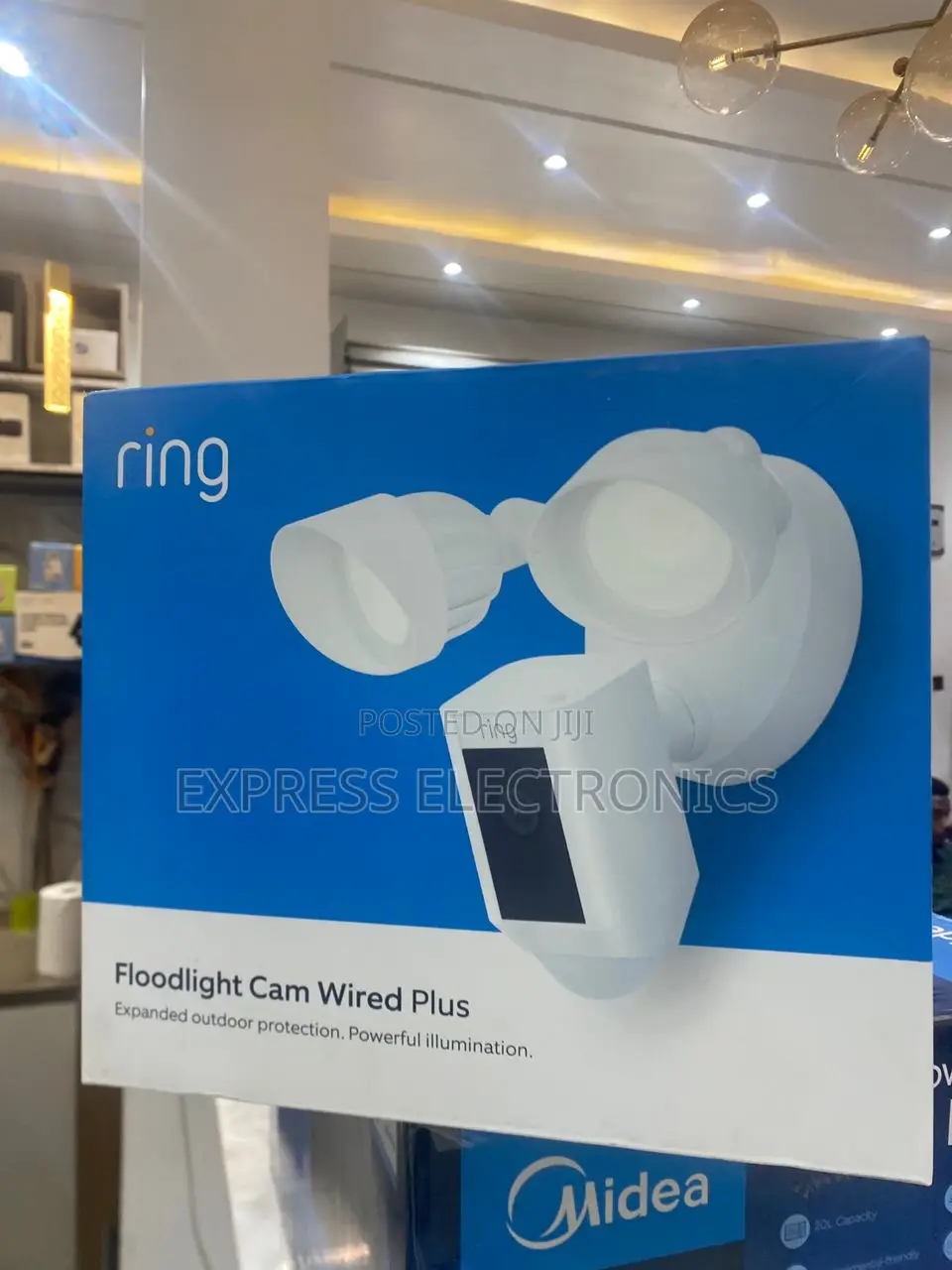 Zealous Sleek White Ring Outdoor Flood Light Cam Wired