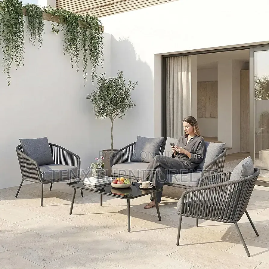 Outdoor Patio Chair Set (5 Seater)