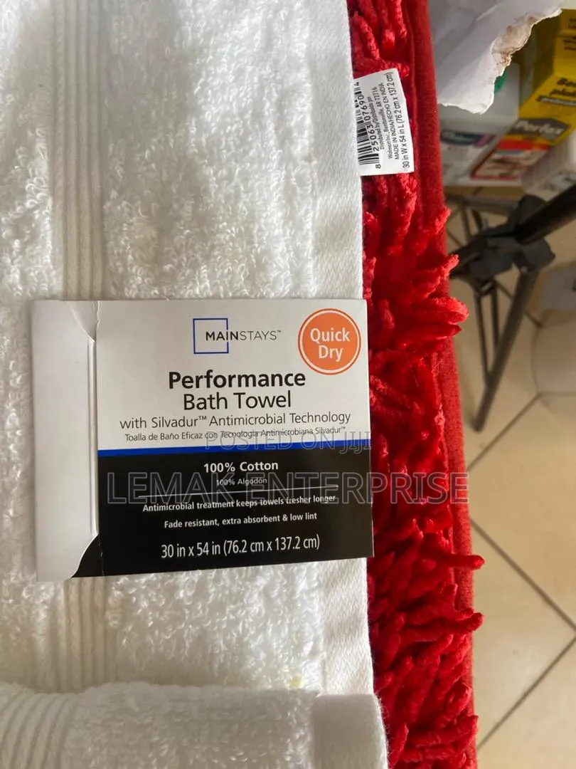 Bath Towel 100 Percent Cotton From Usa Size 30"×54"