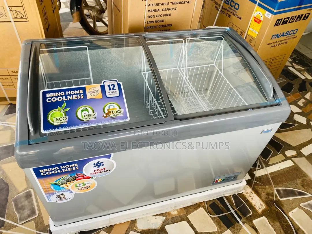Nasco Nas-fs305fl 339l Display Chest Freezer