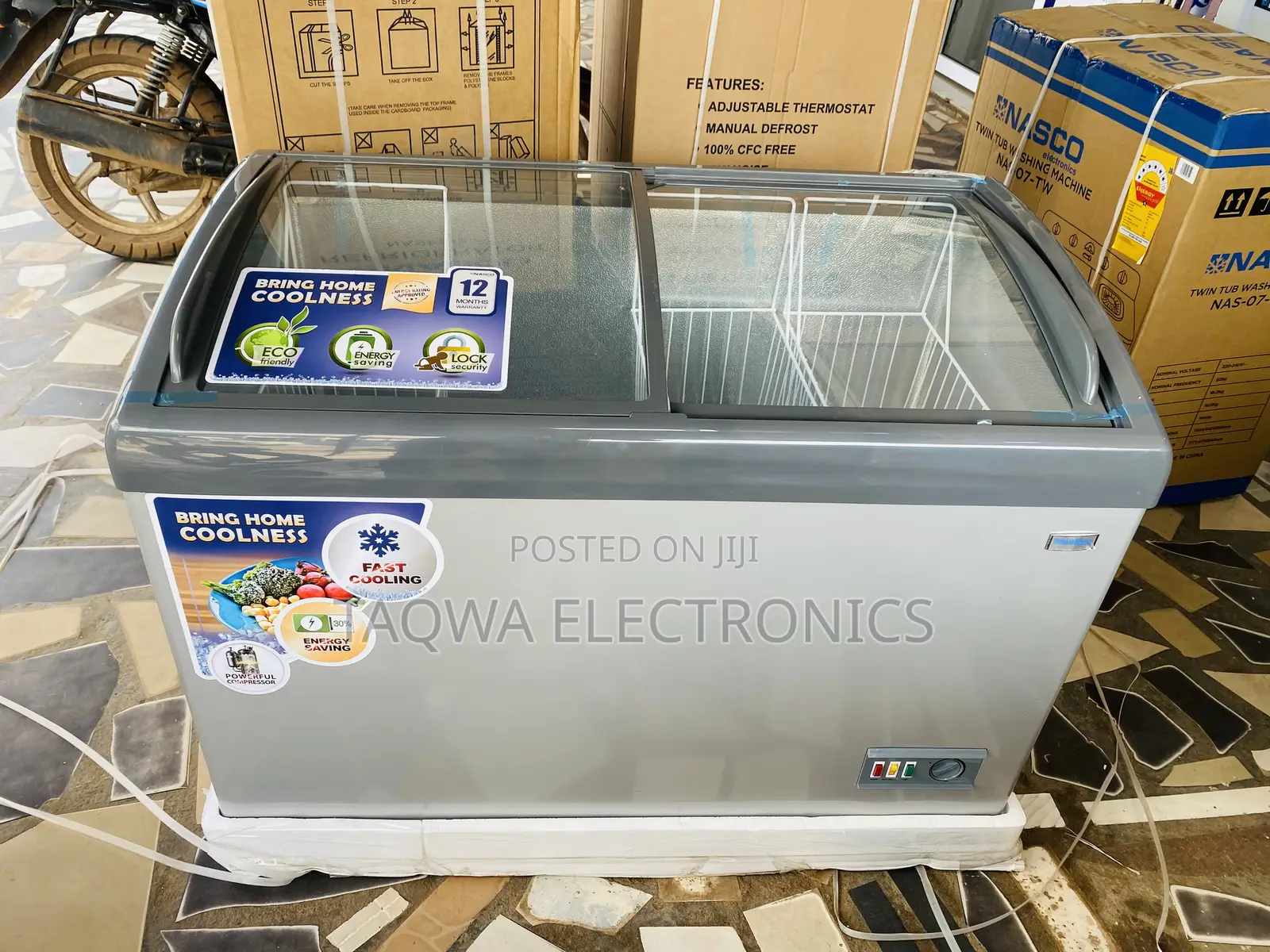 Nasco Ice Cream Freezer,239 Liters Display Freezer