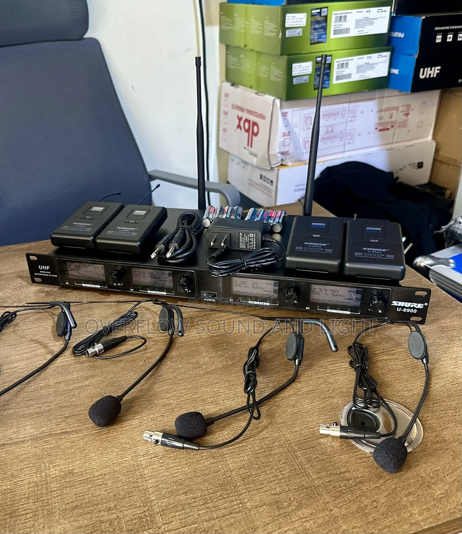 Shure U-8900 Wireless 4-in-1 Head Microphone Bundle