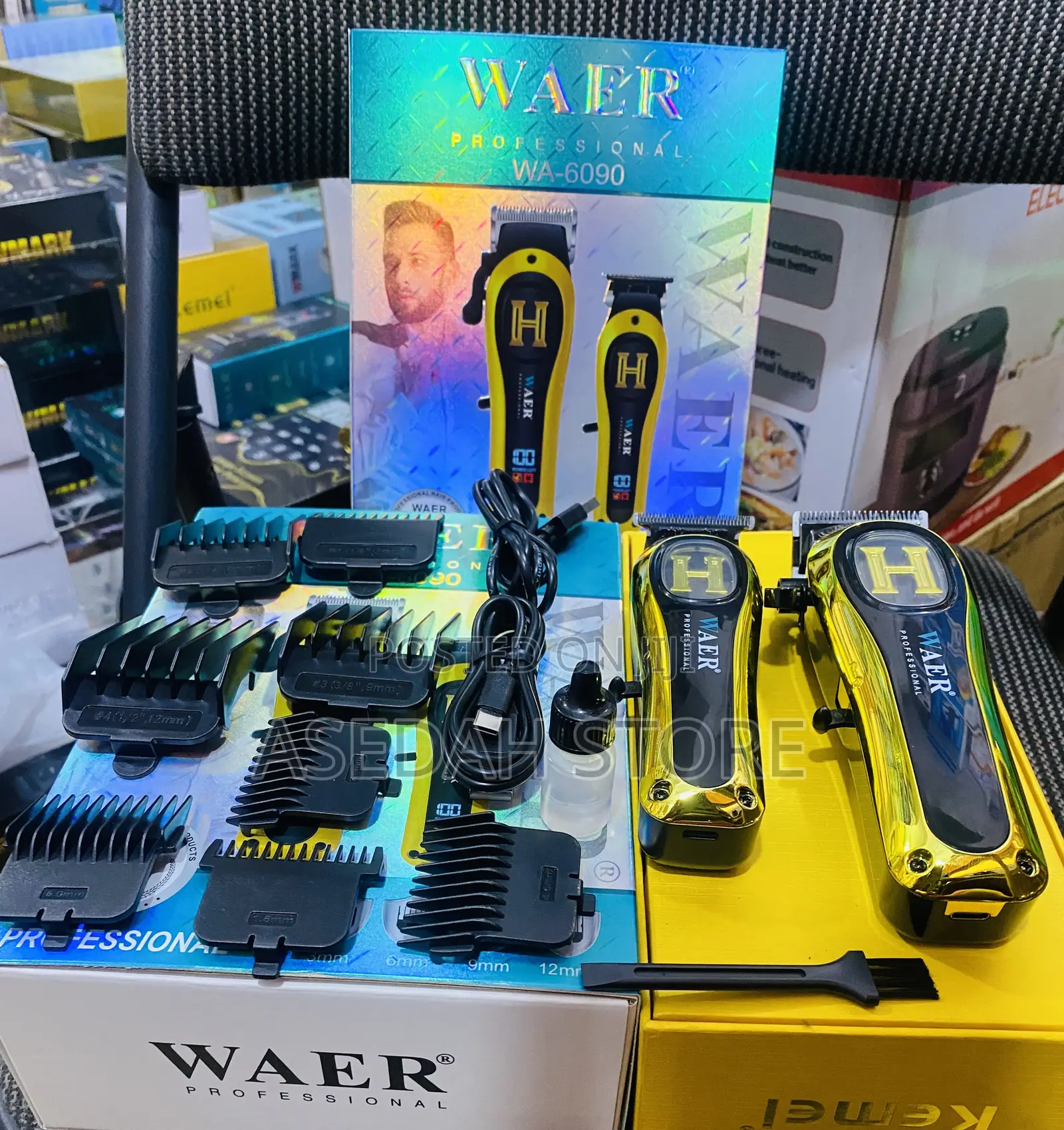 Waer Commercial 2 in 1 Rechargeable Clipper