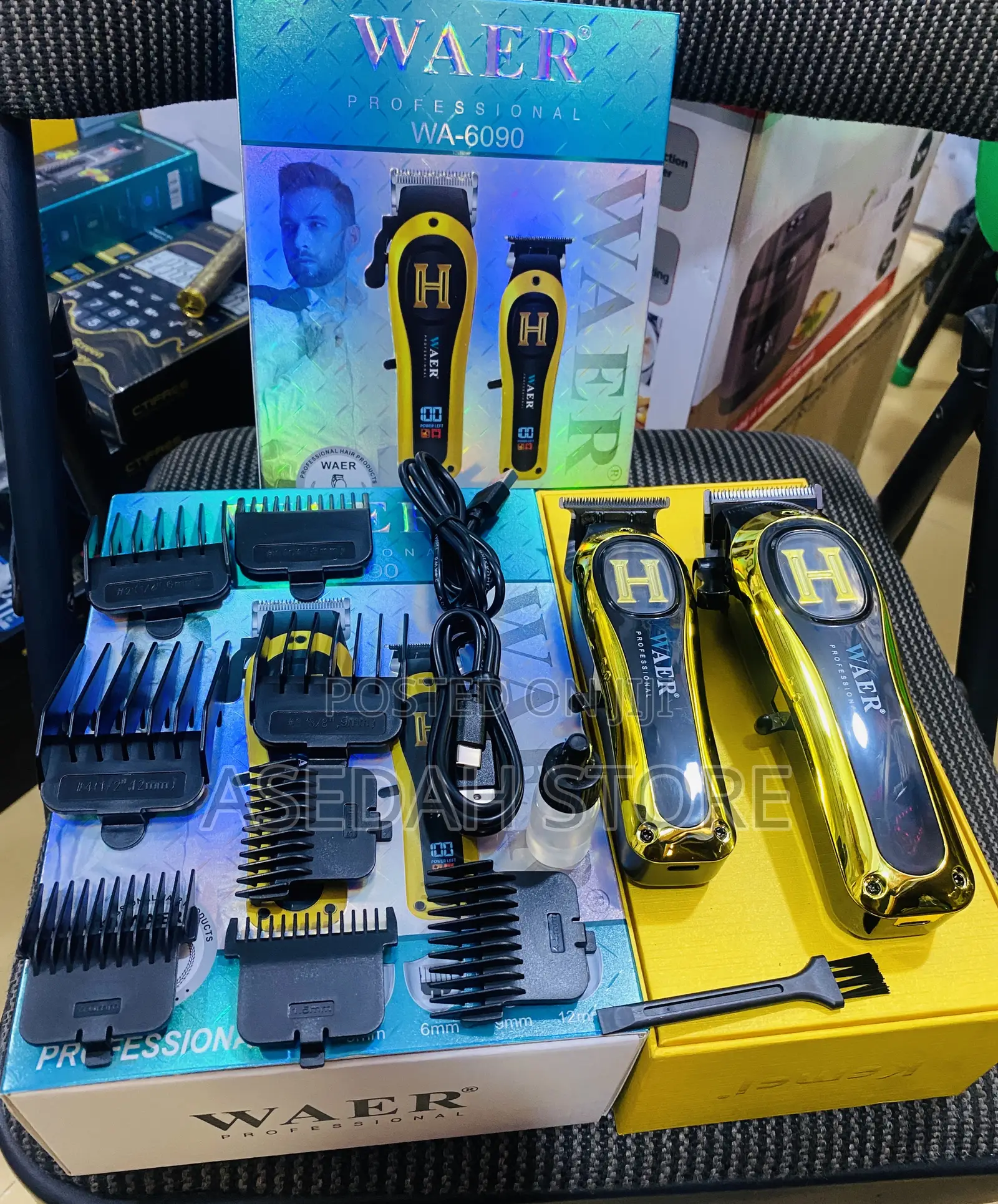Waer Commercial 2 in 1 Rechargeable Clipper
