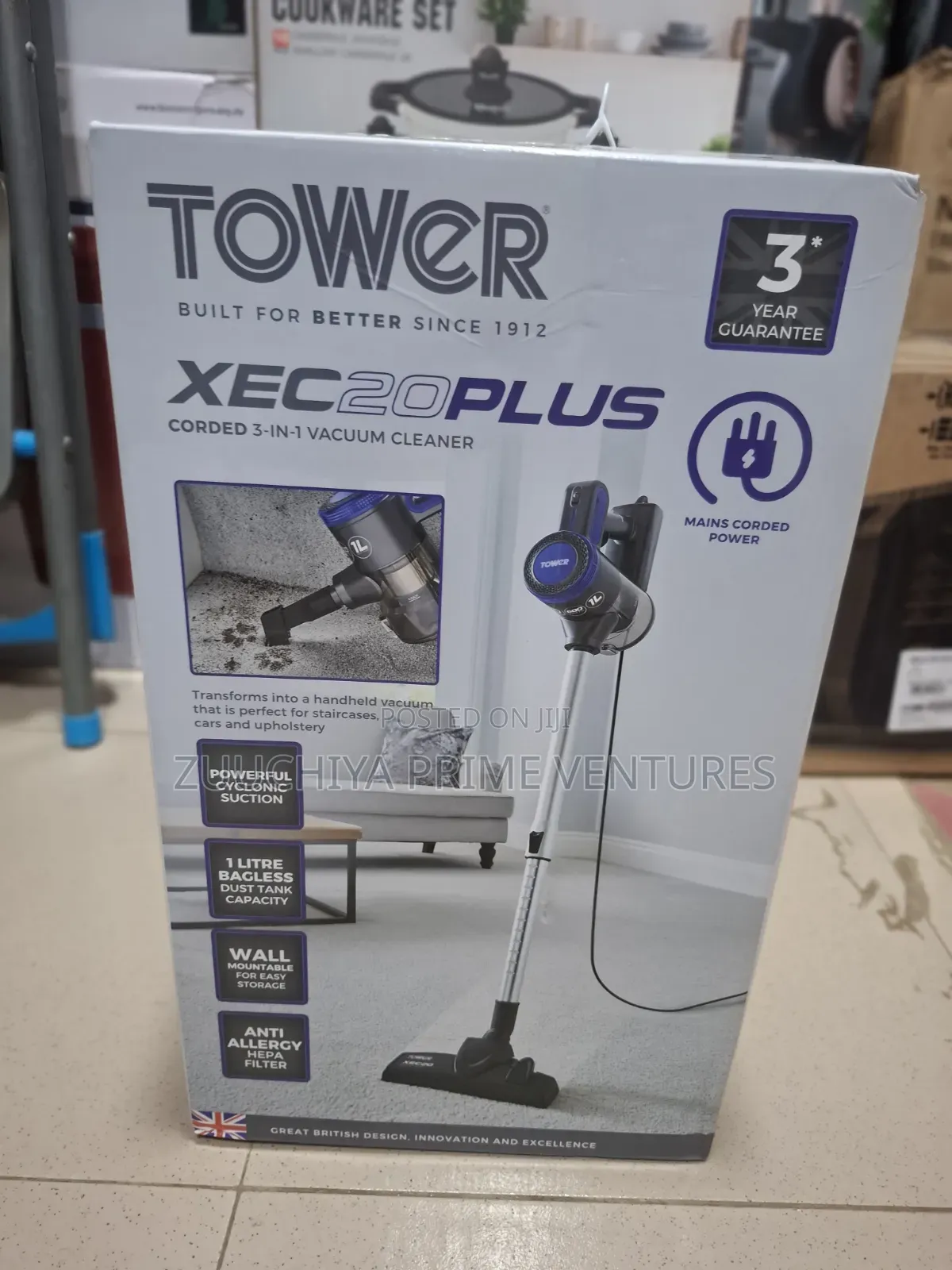 Tower Rxec20 Plus Corded 3-in-1 Vacuum Cleaner From Uk