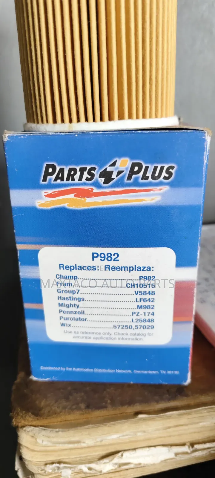 Parts Plus P982 Oil Filter for Hyundai Genesis