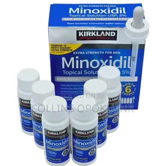 Kirkland Minoxidil Topical Solution Usp 5% Hair Regrowth Treatment- 6x