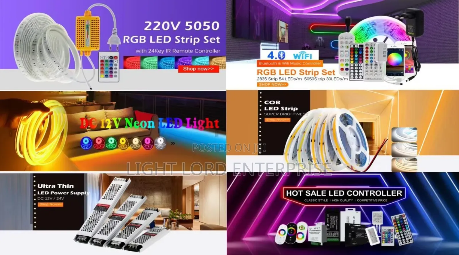 220v Power Supply/Cob/Remote Control and Other Available at Affordable