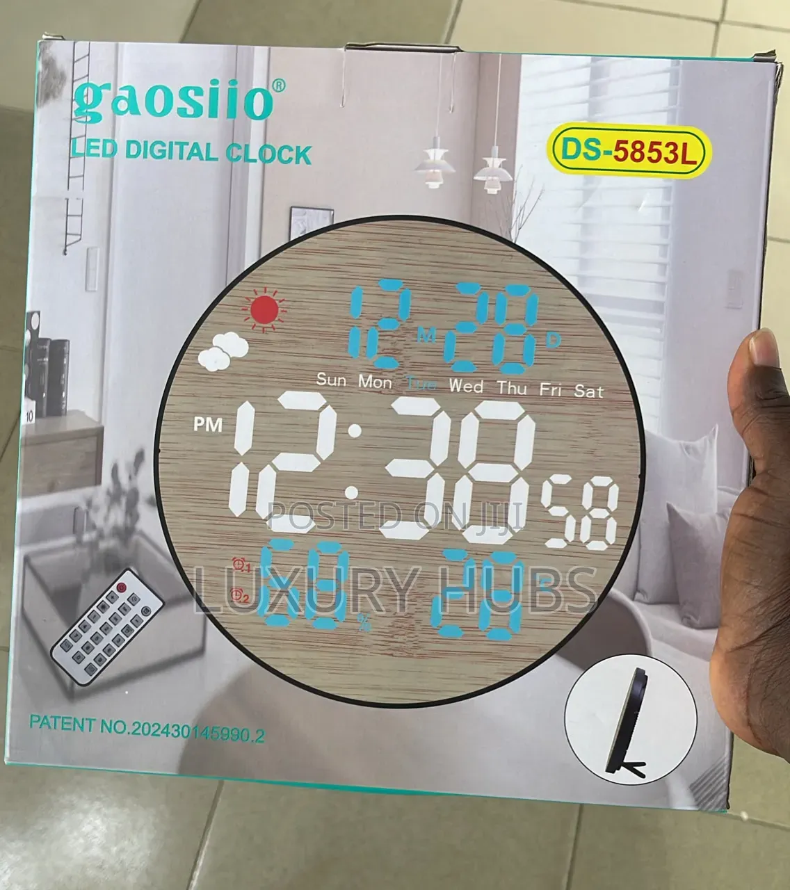 6"×14" Led Display Wall Clock