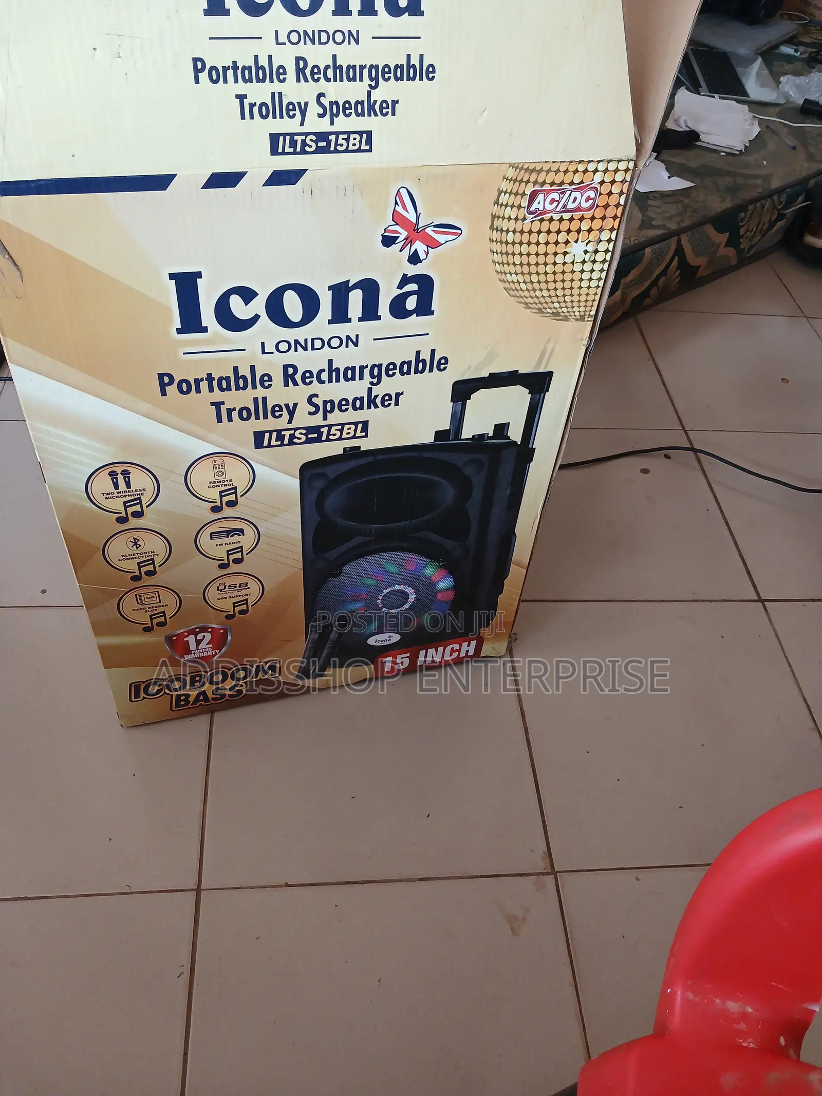 Icona Rechargeable Speaker 12 Inches