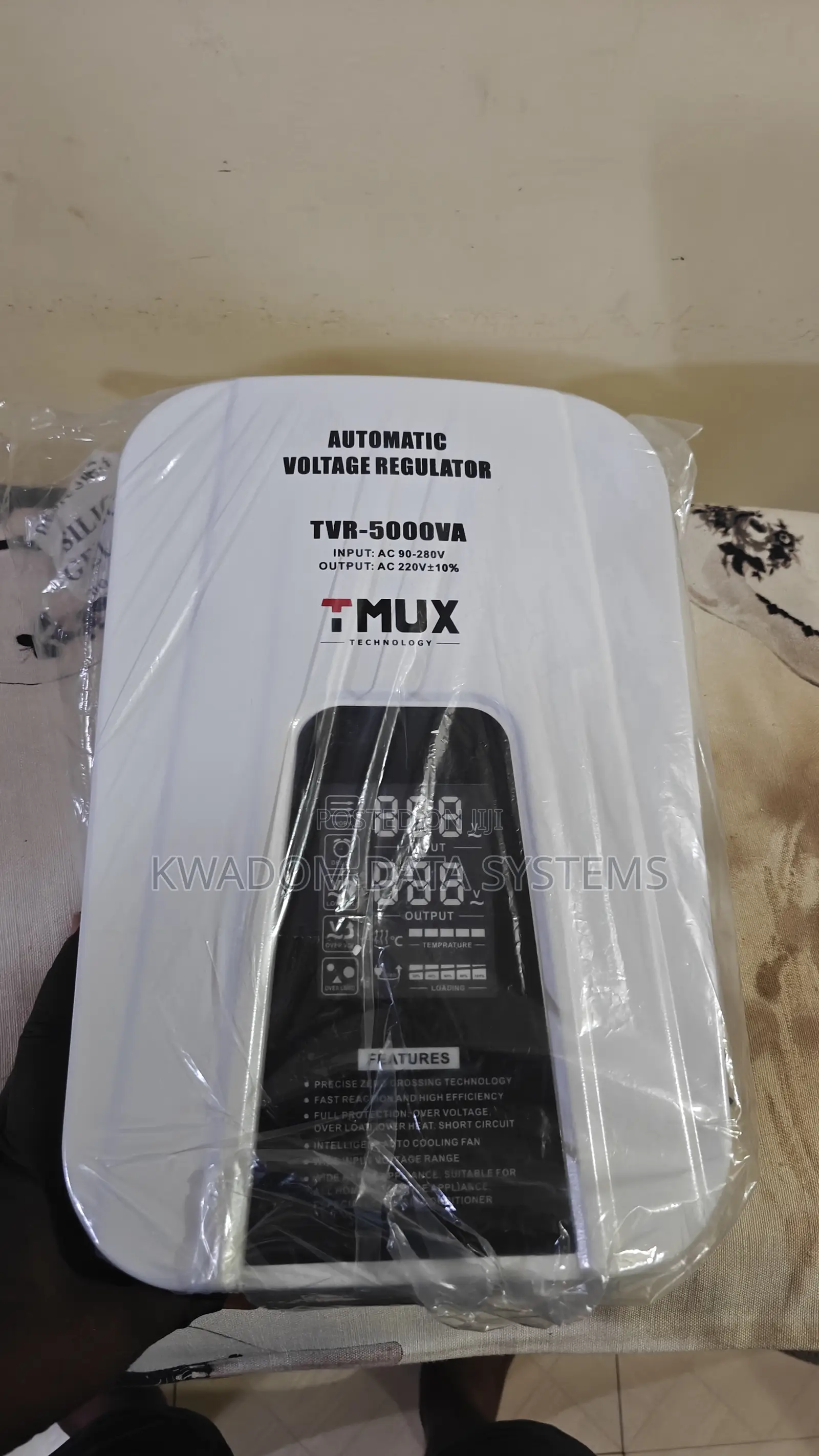 T-Mux 5kva Electronic Relay Control Single Phase Voltage Stabilizer