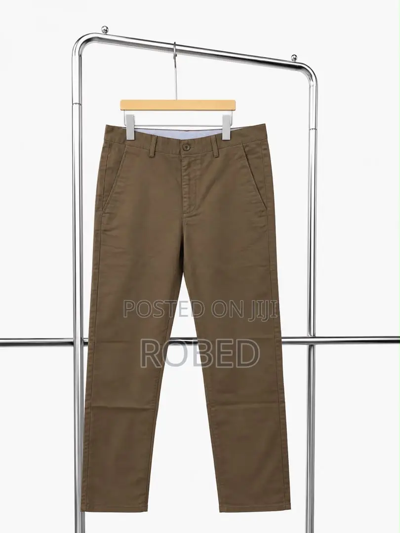 Non Stretch Khaki Trousers