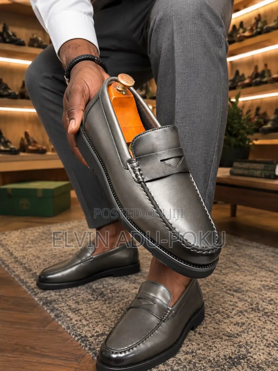 Berluti Men Andy Leather Loafers in Different Colours , Swipe > 