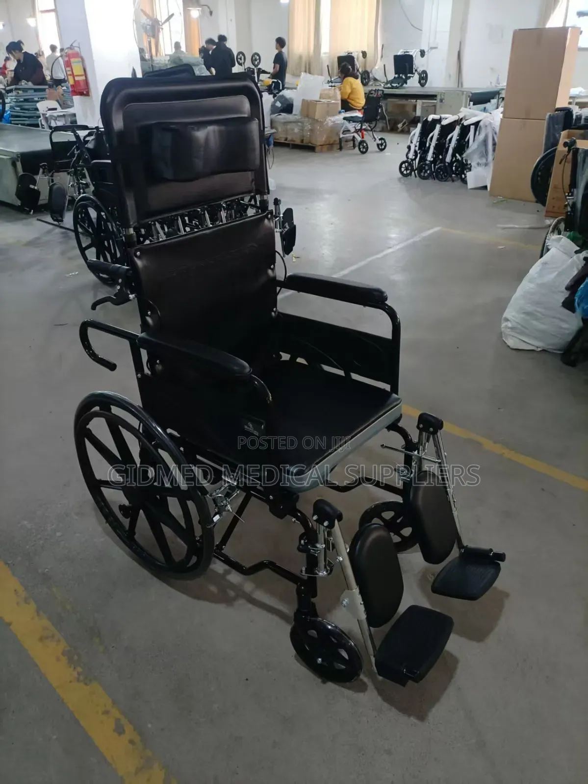 Commode Wheelchair Long Back