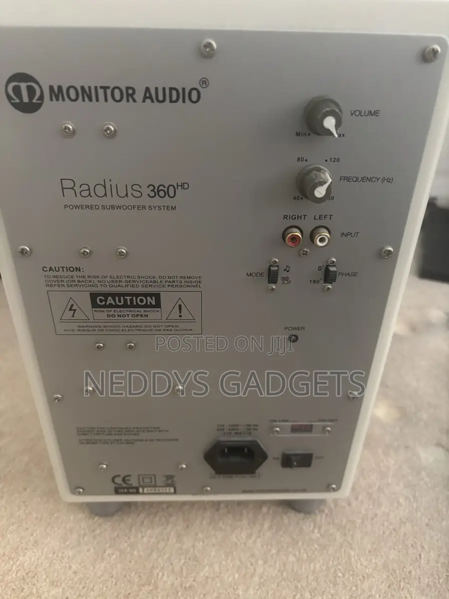 Monitor Audio Radius 360hd Powered Subwoofer Gloss White