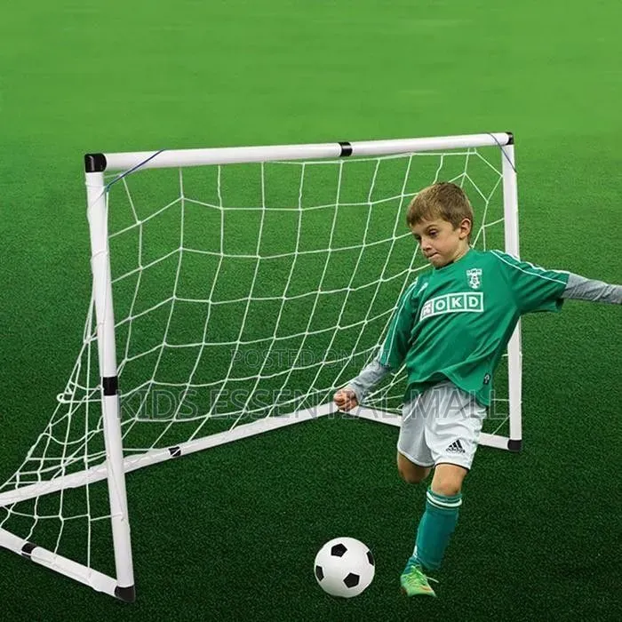 Football Goal Pole Set for Kids With Ball