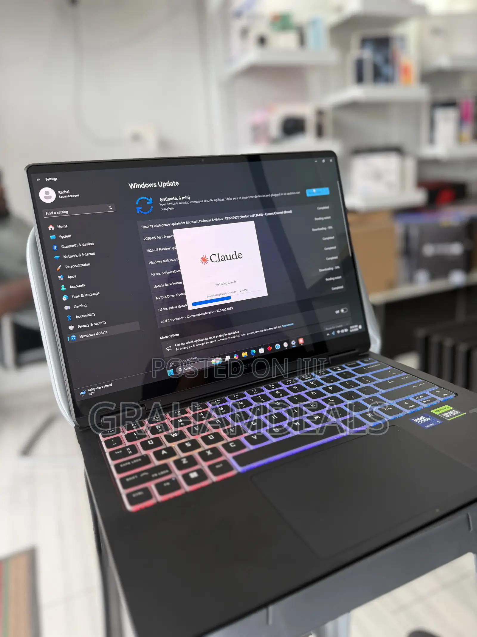 Laptop HP Omen Transcend 14-fb0023dx 16GB Intel Core Ultra 7 SSD 1T