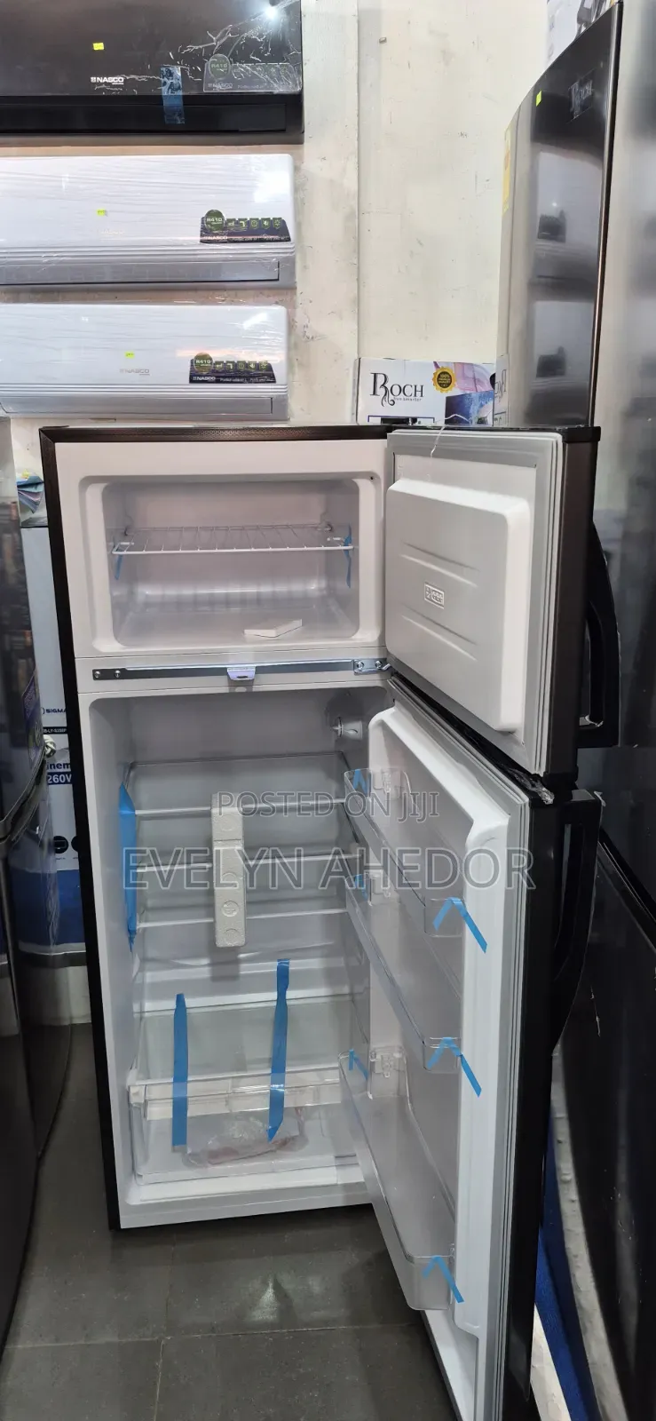Nasco Top Freezer 205l.With Handle and Lock and Key Available
