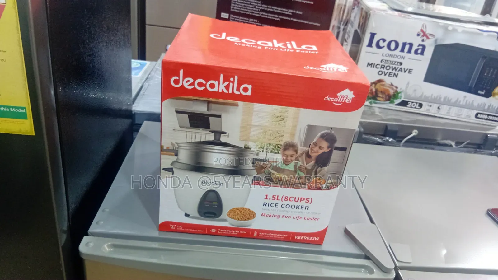  Smart Kitchen Essential – Decakila 1.5l Non-Stick Rice Cooker