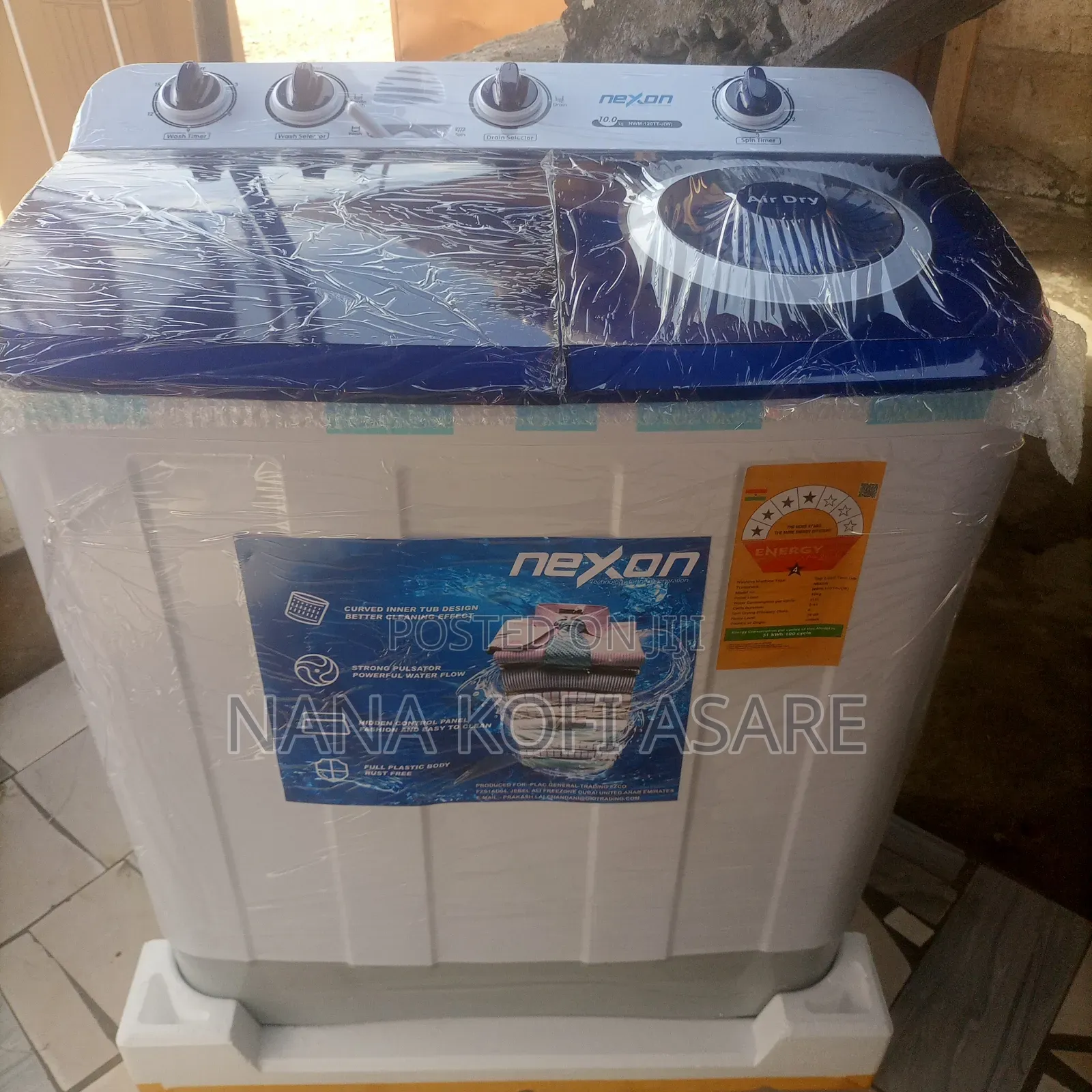 Nexon 10kg Semi Automatic Washing Machine