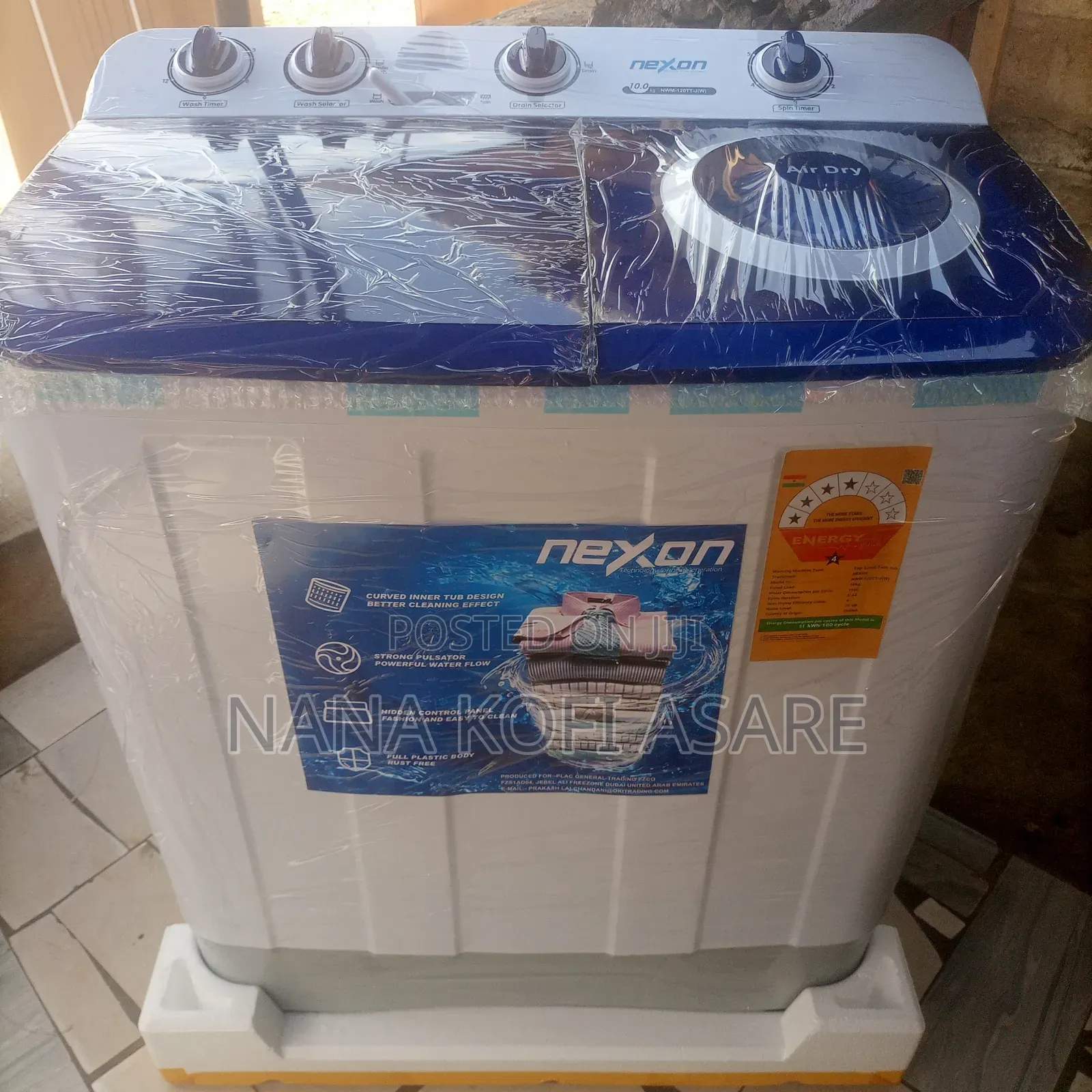 Nexon 10kg Semi Automatic Washing Machine
