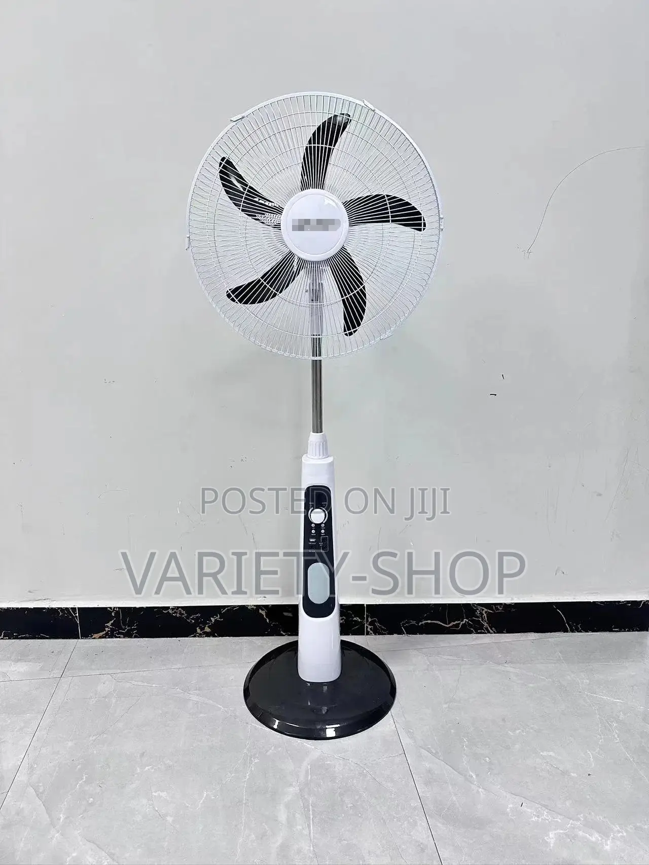 18 Inch Ac/Dc Rechargeable + Solar Fan With Led Light