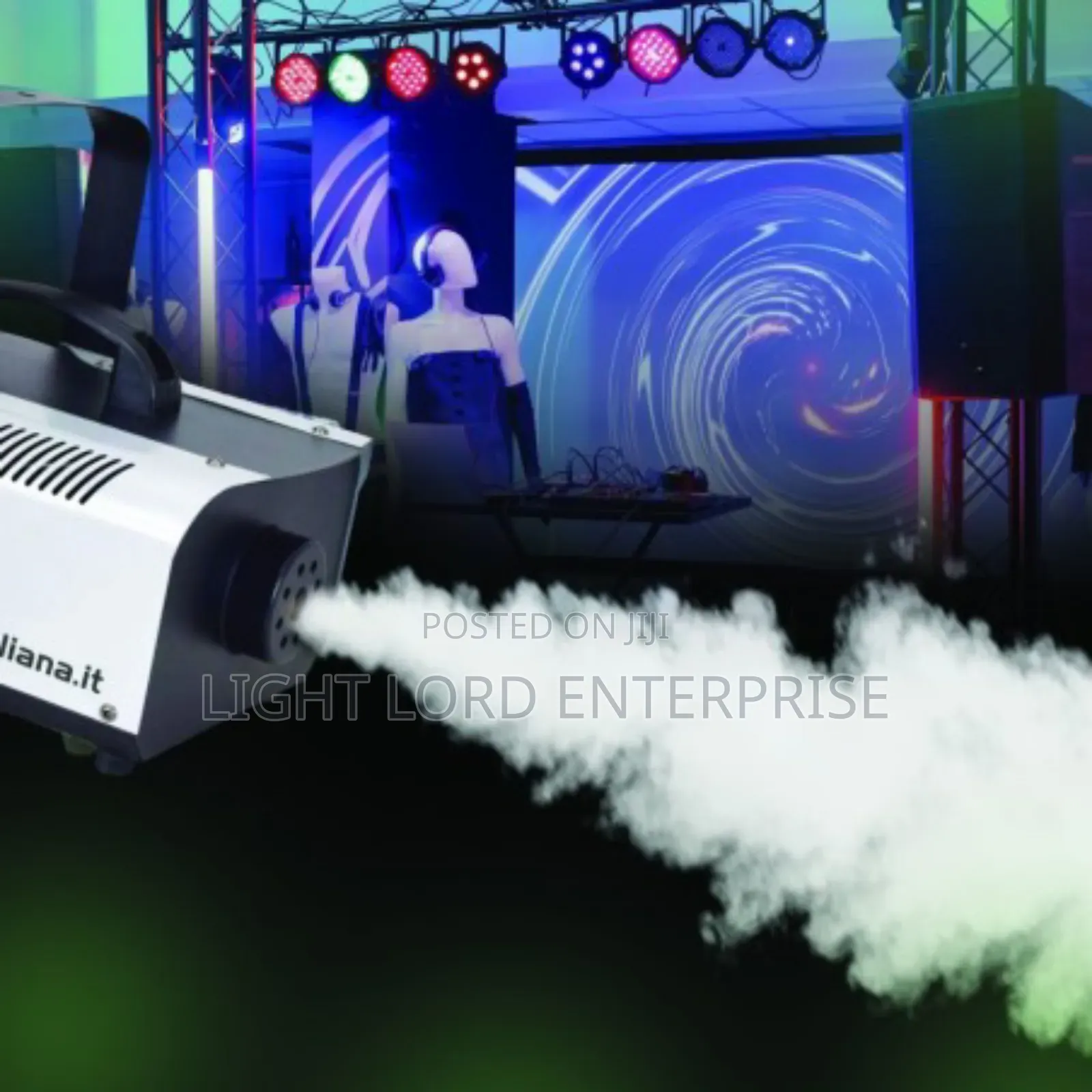 Manuel//Remote Control 900watts With Light Fog Machine