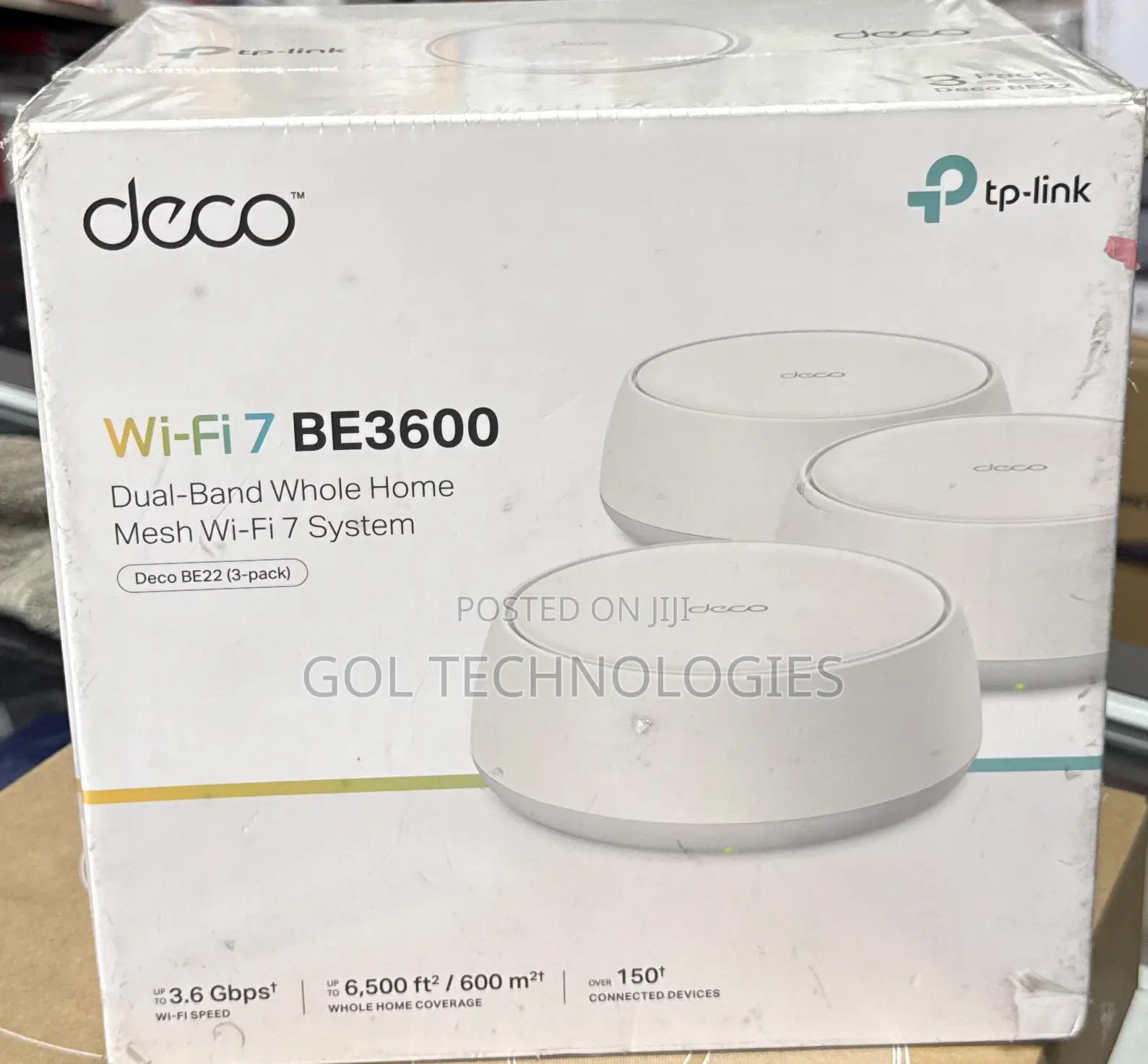 Deco Wifi 7 Be3600 Dual-Band Whole Home Mesh Wifi 7system