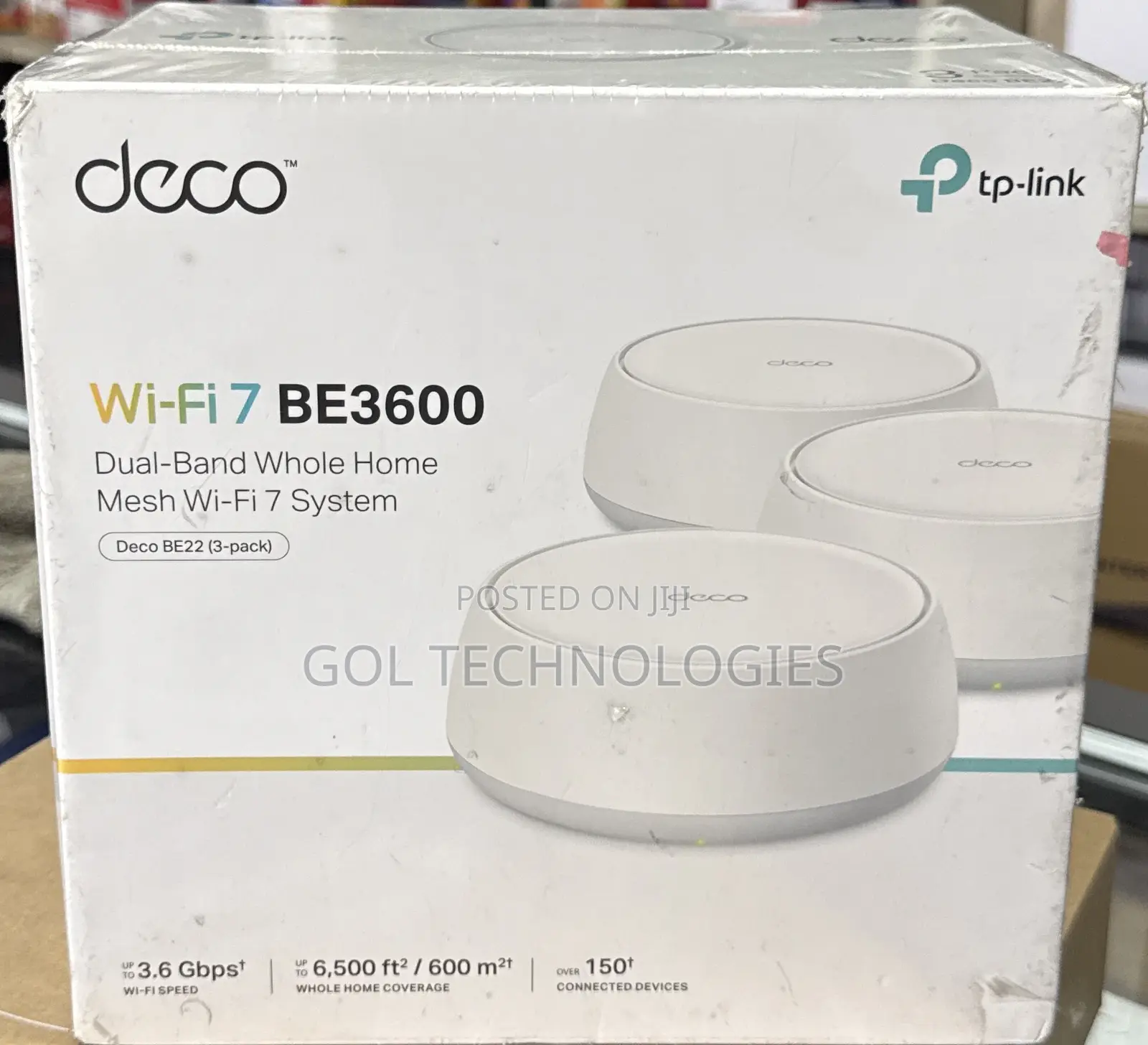 Deco Wifi 7 Be3600 Dual-Band Whole Home Mesh Wifi 7system