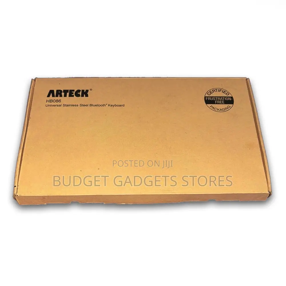 Arteck Hb086 Bluetooth Rechargeable Stainless Steel Keyboard