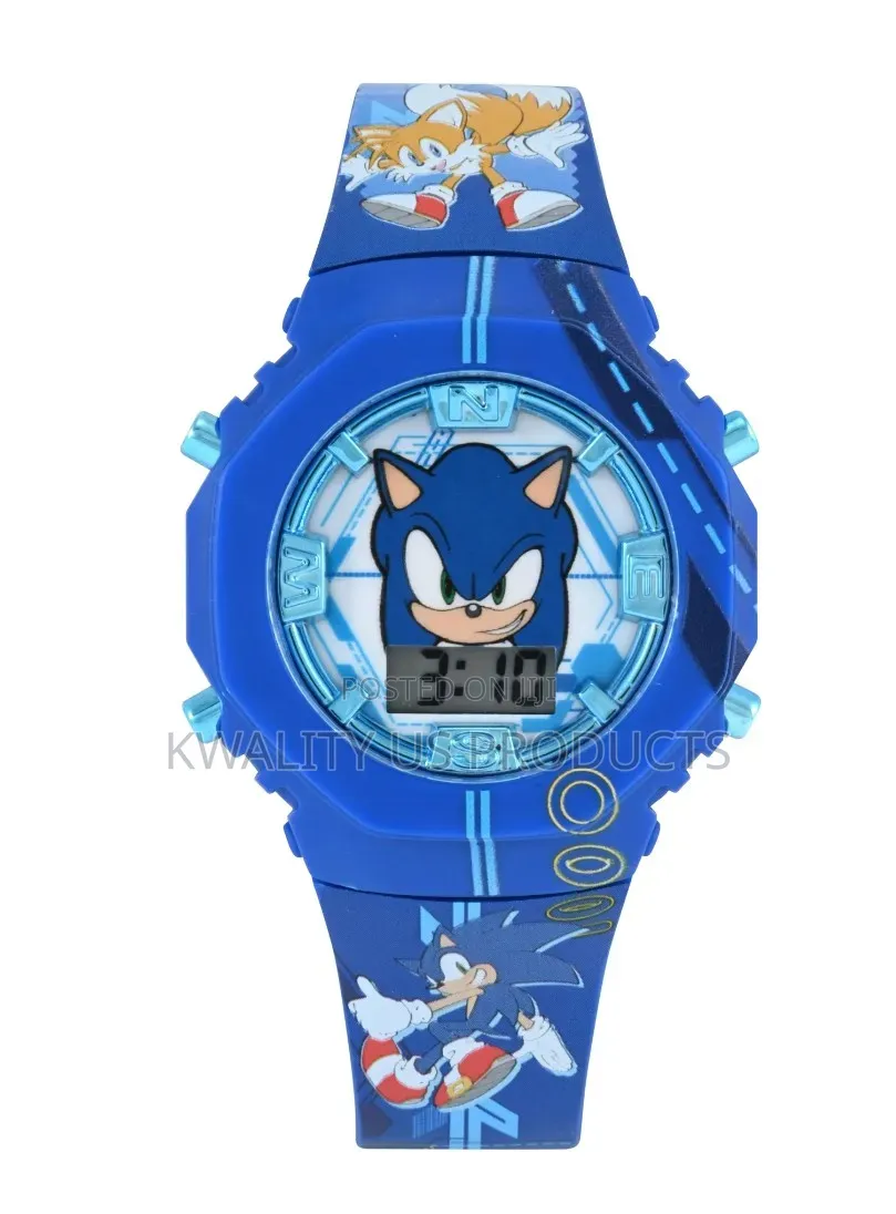 Sonic the Hedgehog Kids Unisex LCD Watch and Compass Set