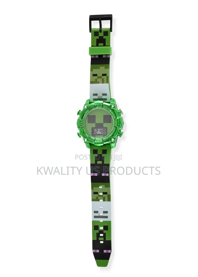 Minecraft Creeper Kids Unisex LCD Flashing Watch