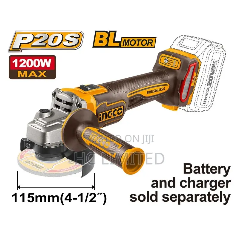 Ingco Cordless Angle Grinder - Cagli221153