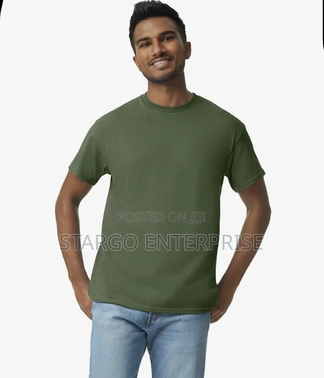 Army Green Gildan T-Shirt
