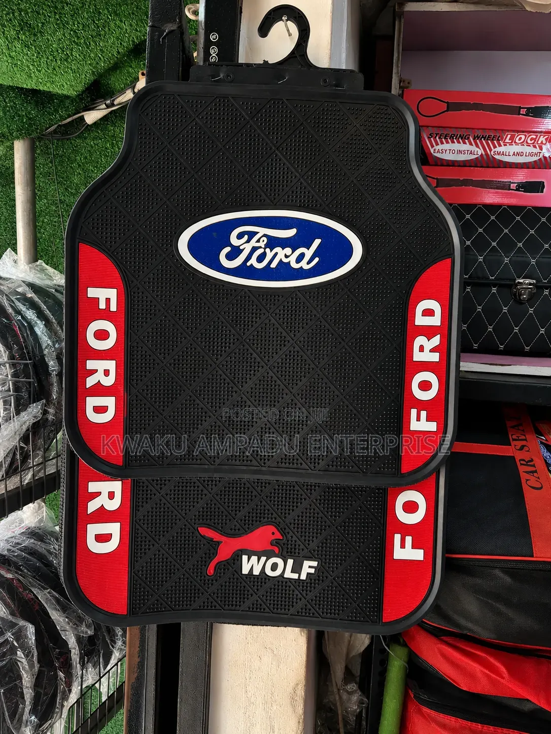 Ford Rubber Red Side/Side Floor Mat