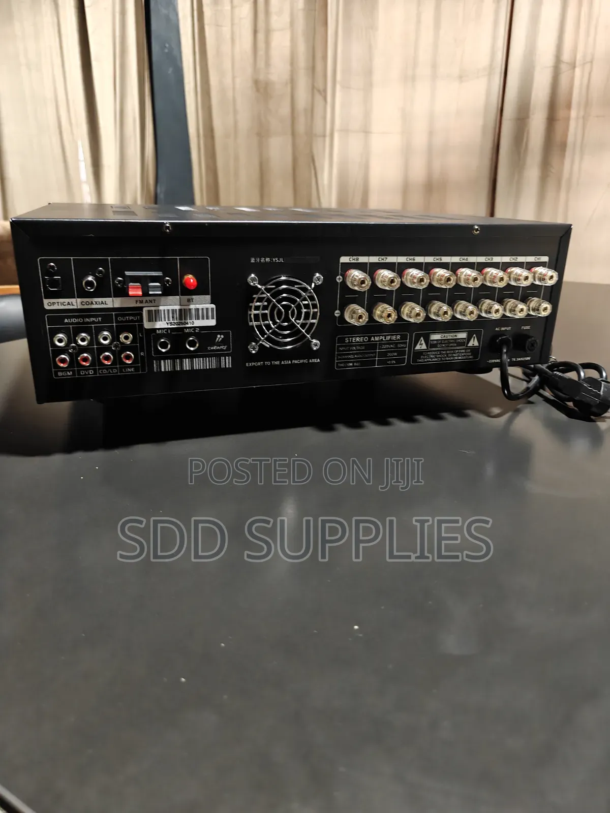 1600 Watts 8channel/Zone With 8 Independent Volume Amplifier
