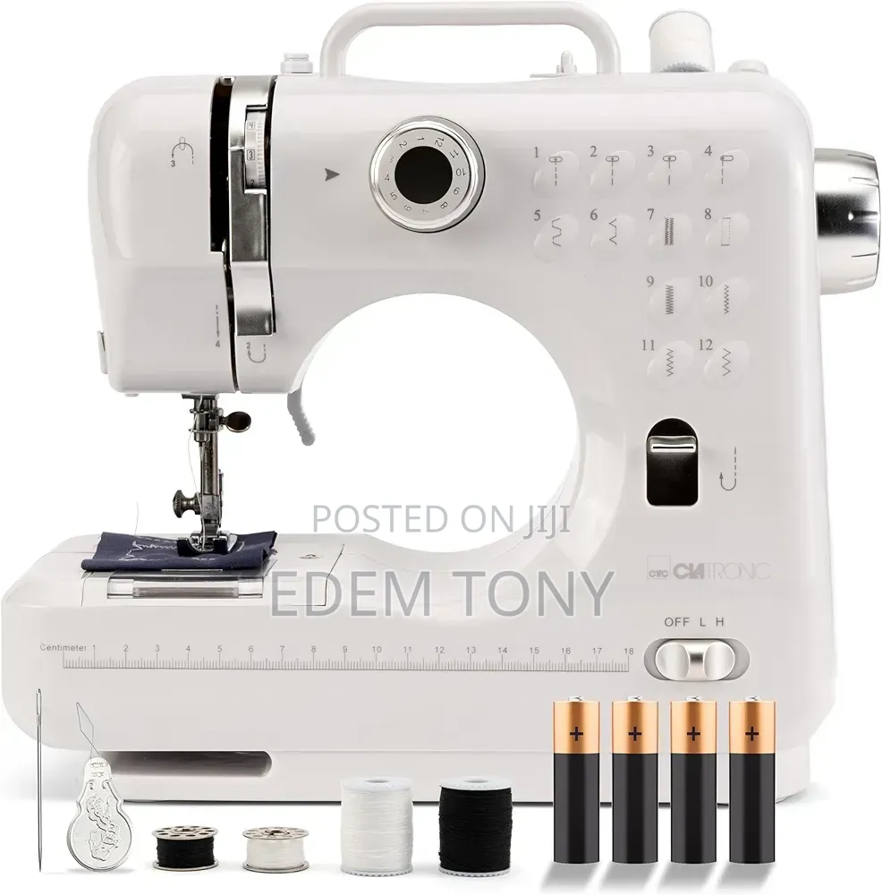 Clatronic Nm 3795 White and Silver Free-Arm Sewing Machine