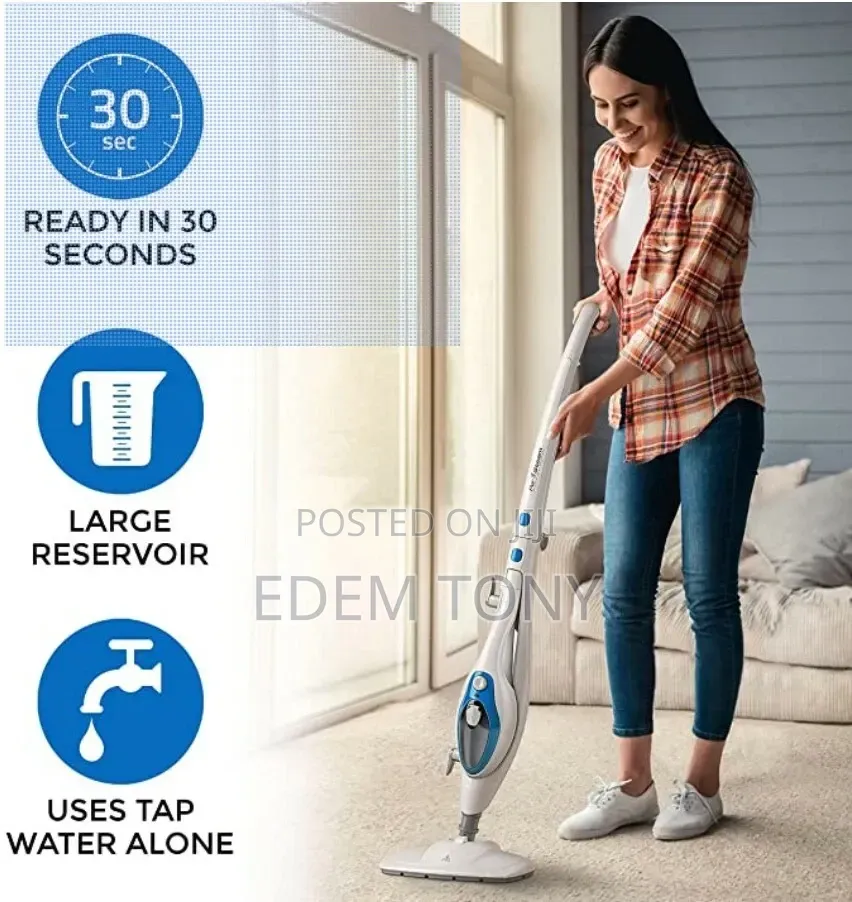 Switch on Steam Mop Handheld Cleaner Is a 2-in-1 Device- 350ml Tank