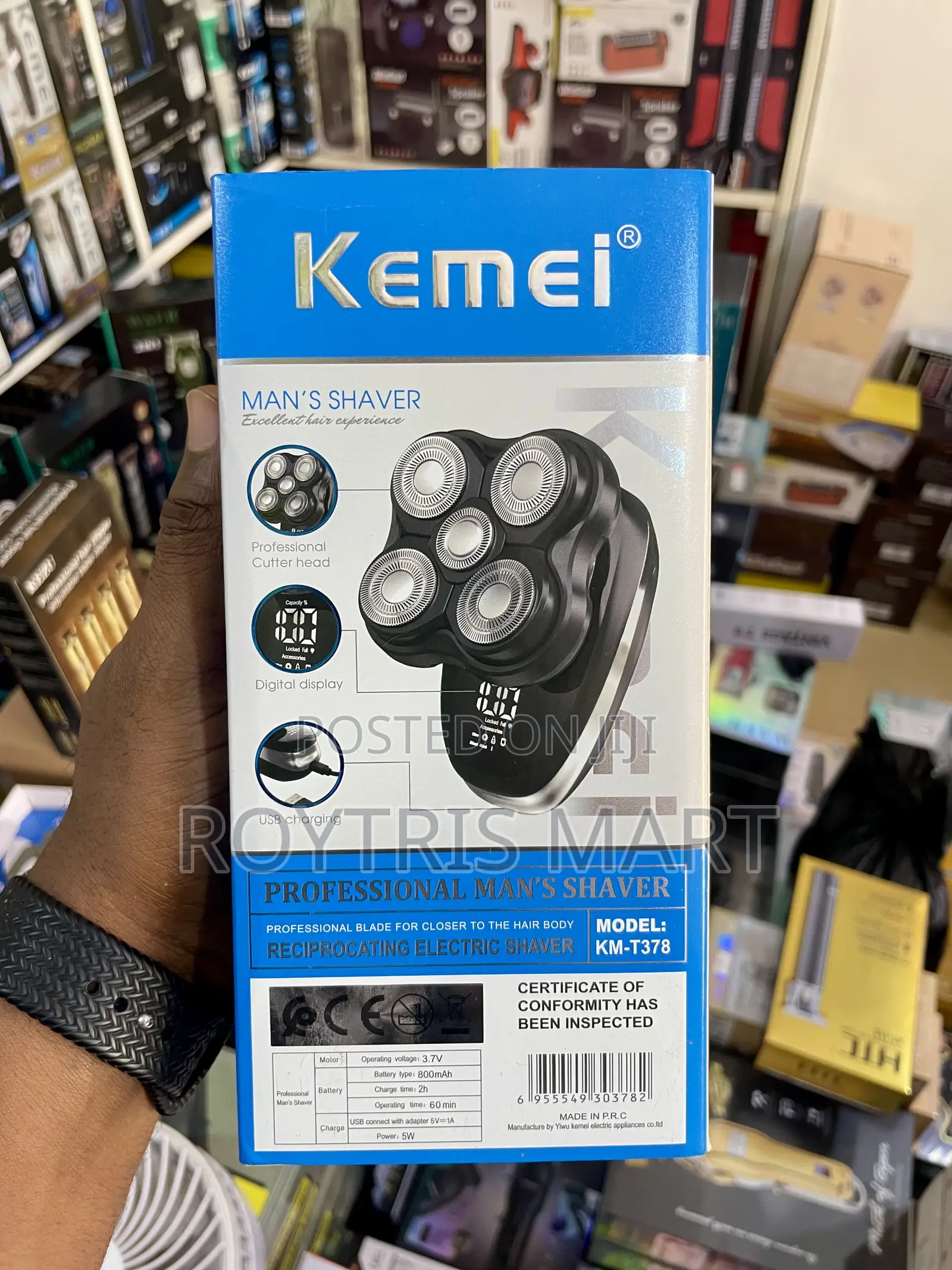 Kemei Km-T378 Professional Men’S Shaver